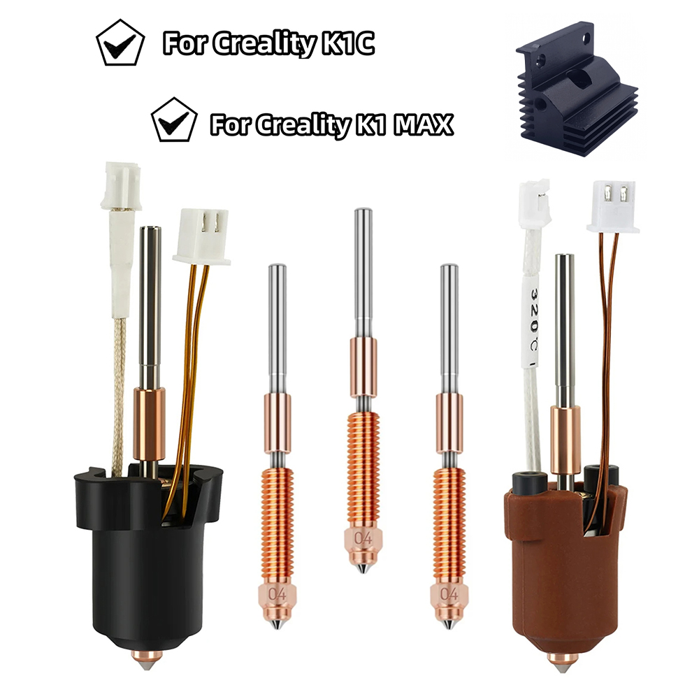 High Flow Ceramic Hotend - Voor Creality K1/K1C/K1 Max Hotend Kit