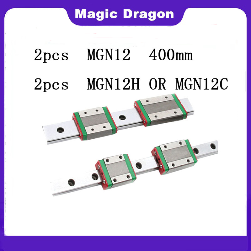 Linear Rail Mgn12H Set - Magic Dragon 2 stuks 12mm Lineaire