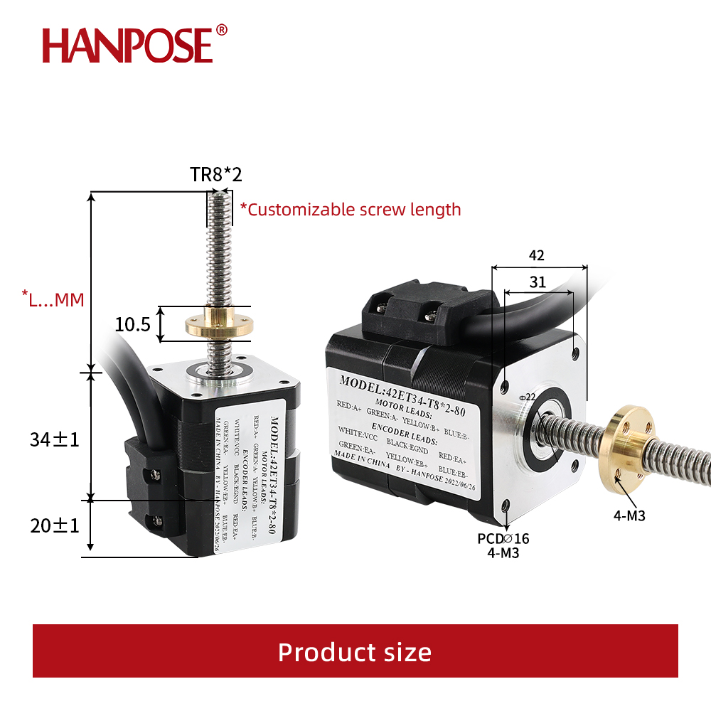 NEMA17 Gesloten lus schroefmot - Closed Loop Stepper Motor Nema 17 recensie en prijs