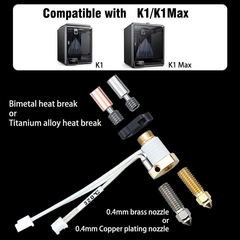 Upgrade Creality K1 keramische - High Flow Ceramic Hotend recensie en prijs
