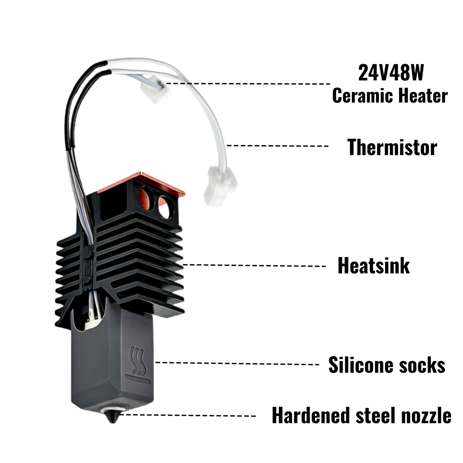 Snapmaker U1 Hotend 24V 48W Ke - High Flow Ceramic Hotend recensie en prijs